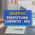 Prefeitura de Corinto – MG abre processo seletivo