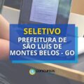 Prefeitura de São Luís de Montes Belos - GO divulga seletivo