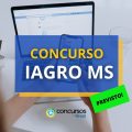 Concurso IAGRO MS autorizado; ganhos previstos de R$ 6,6 mil