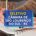 Estágio Câmara de São Lourenço do Sul - RS: edital publicado