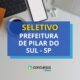Prefeitura de Pilar do Sul – SP anuncia edital de processo seletivo