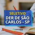 DER de São Carlos – SP lança edital de processo seletivo