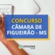 Concurso Câmara de Figueirão - MS: ganhos de R$ 4,7 mil