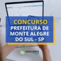 Concurso Prefeitura de Monte Alegre do Sul – SP: saiu edital