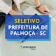 Prefeitura de Palhoça - SC paga até R$ 5,7 mil em seletivo