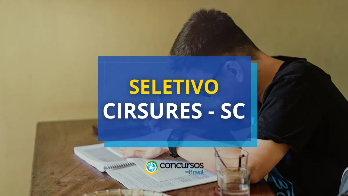 CIRSURES – SC abre processo seletivo; até R$ 8 mil