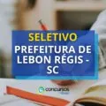 Prefeitura de Lebon Régis – SC tem mais um seletivo aberto