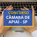 Concurso Câmara de Apiaí – SP: ganhos de até R$ 4,4 mil