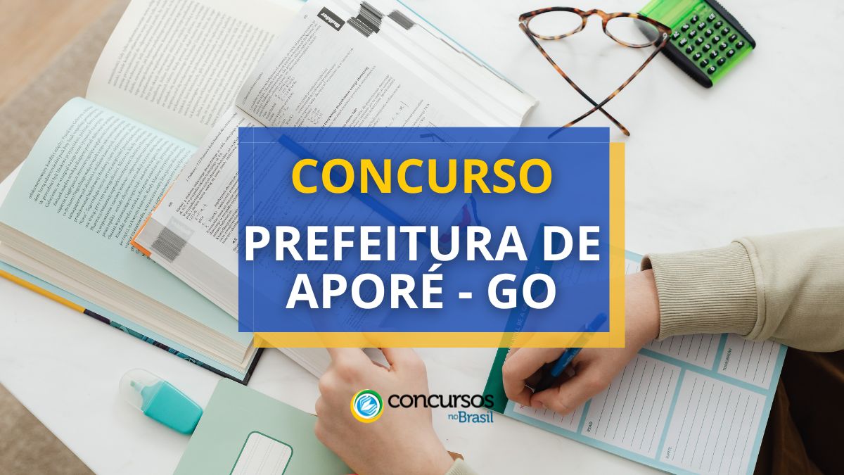 Concurso Prefeitura de Aporé – GO: mensais até R$ 6,9 mil