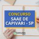 Concurso SAAE de Capivari - SP tem vencimentos de até R$ 7,3 mil