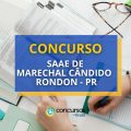 Concurso SAAE Marechal Cândido Rondon-PR: até R$ 11,4 mil