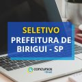 Prefeitura de Birigui - SP: até R$ 5,6 mil em processo seletivo