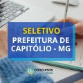 Prefeitura de Capitólio – MG abre vagas em processo seletivo