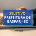 Prefeitura de Gaspar - SC paga até R$ 5,3 mil em seletivo