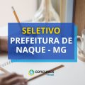 Prefeitura de Naque – MG abre vagas em processo seletivo