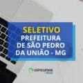 Prefeitura de São Pedro da União - MG abre vagas de seletivo