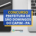 Concurso Prefeitura São Domingos do Capim – PA abre 391 vagas