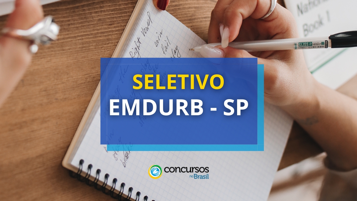 processo seletivo EMDURB, vaga do processo seletivo EMDURB, inscrição no processo seletivo EMDURB, etapas do processo seletivo EMDURB, edital do processo seletivo EMDURB