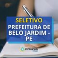 Prefeitura de Belo Jardim – PE abre 52 vagas em seleção