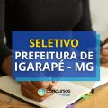 Prefeitura de Igarapé – MG abre vagas em processo seletivo