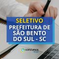 Prefeitura de São Bento do Sul – SC paga até R$ 18 mil em seletivo