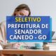 Prefeitura de Senador Canedo – GO: mais de 360 vagas em 2 editais