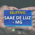 SAAE de Luz – MG abre edital para contratação temporária