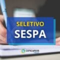 SESPA PA abre 107 vagas em processo seletivo; até R$ 5,1 mil