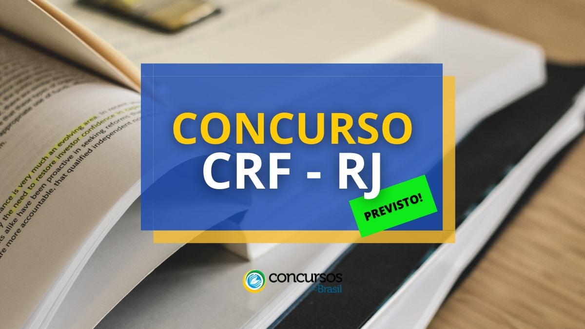 Certame CRF RJ: secretária contratada; cartaz a algum instante