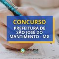 Concurso Prefeitura de São José do Mantimento – MG: 123 vagas