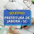 Prefeitura de Jaborá – SC: edital abre processo seletivo