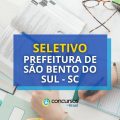 Prefeitura de São Bento do Sul – SC: até R$ 18,8 mil