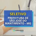 Prefeitura de São José do Mantimento – MG: seletivo na saúde