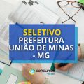 Prefeitura de União de Minas – MG abre seletivo com 62 vagas