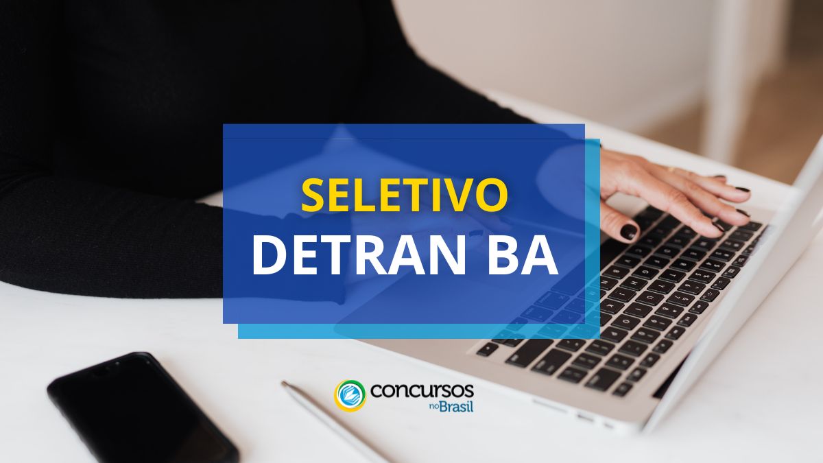 DETRAN BA flecha cartaz nº 01/2024 de arrumação seletivo