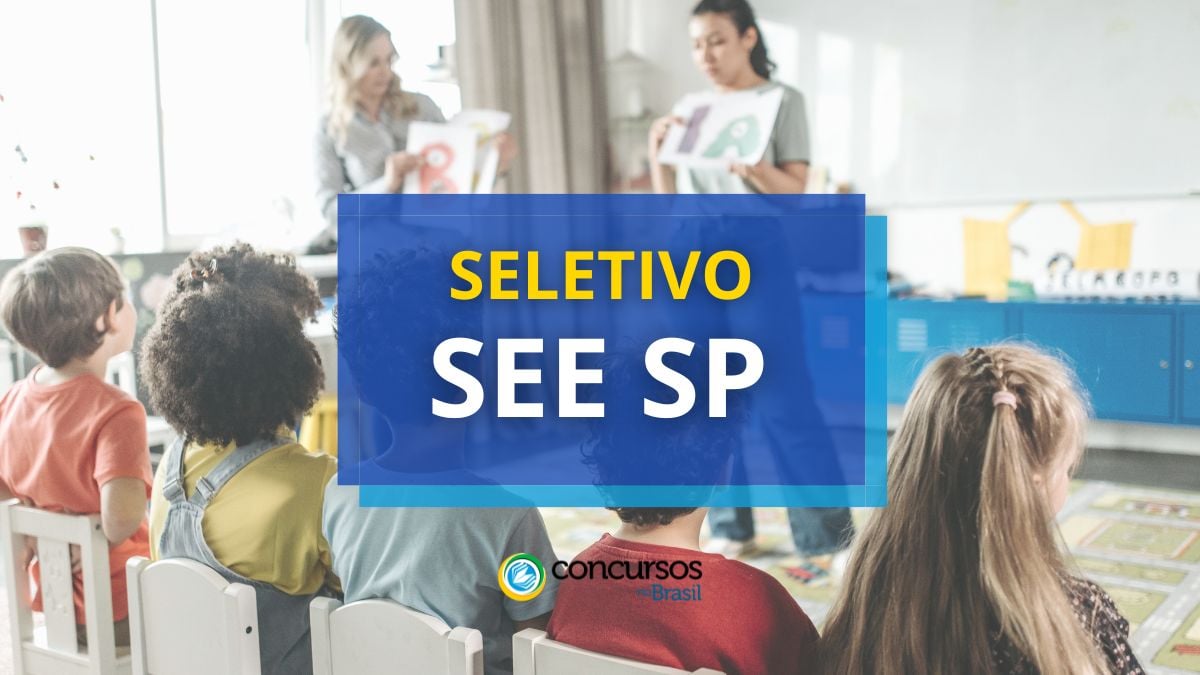 SEE SP divulga sistema seletivo; jorna até R$ 5.300