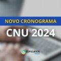 Cronograma CNU 2024: governo divulga novas datas do concurso