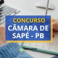 Concurso Câmara de Sapé – PB: edital nº 01/2024 retificado