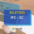 IFC – SC abre editais de seleção para Professor Substituto