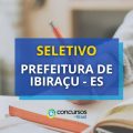 Prefeitura de Ibiraçu – ES abre dois editais de processo seletivo