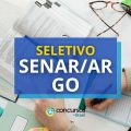 SENAR/AR – GO divulga processo seletivo; R$ 10,5 mil mensais