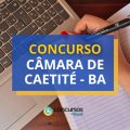 Concurso Câmara de Caetité – BA: ganhos até R$ 5 mil