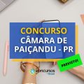 Concurso Câmara de Paiçandu – PR: banca contratada