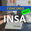 Concurso INSA: banca foi definida; edital em breve