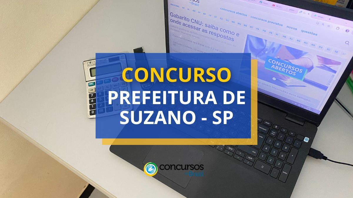 Certame Prefeitura de Suzano – SP: ganhos até R$ 10,9 milénio