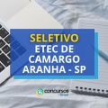 ETEC Camargo Aranha – SP anuncia edital de seletivo