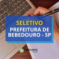 Prefeitura de Bebedouro – SP lança edital de seletivo