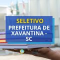 Prefeitura de Xavantina – SC lança edital de seletivo