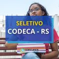 CODECA – RS lança 2 editais de seletivo; até R$ 8,4 mil