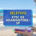 Etec de Adamantina – SP publica novo edital de seletivo